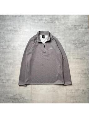 Y2K Oakley Grey Quarter Zip Up Jacket